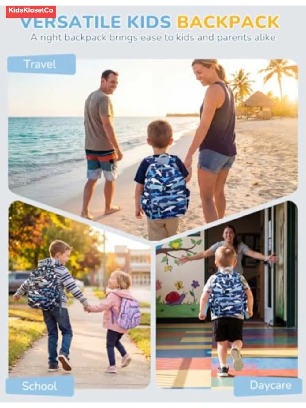 Toddler Backpack for Boys, 12